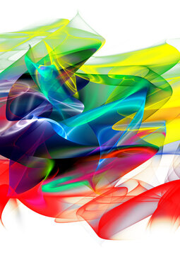 Abstract fractal wave background. PNG format with transparency.