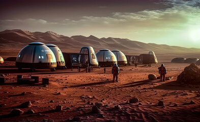 a permanent team of scientists and robotics engineers in Mars, generative ai