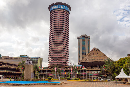 NAIROBI, KENYA - OCTOBER 20, 2014 : Kenyatta International Conference Centre located in the central business district of Nairobi