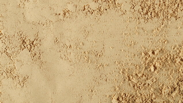  Ginger powder background and texture, top view
