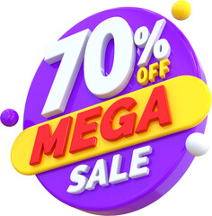 70 Percent Discount Mega Sale 