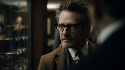 Ein Mann guckt nachdenklich, Generative KI