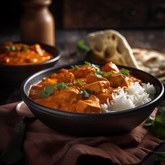 chicken and rice on table food photo shoot