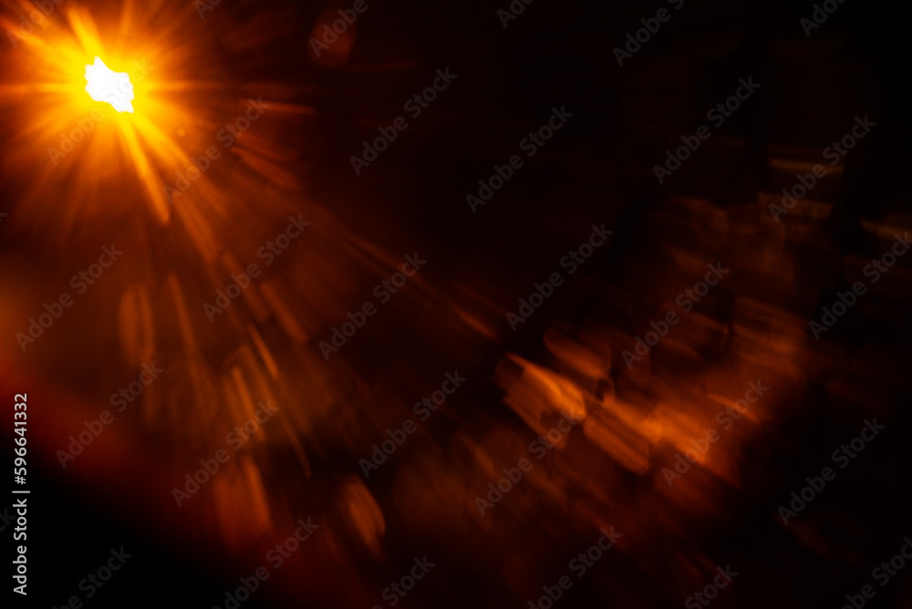 Canvas Prints Abstract Natural Sun flare on the black