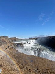 Gullfoss waterfall in the South of Iceland