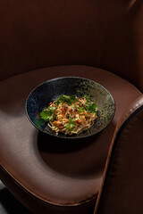 Noodles with seafood