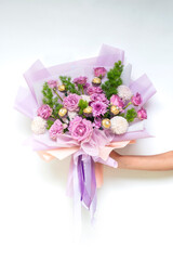 Beautiful bouquet of flowers for a gift.