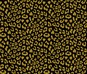 Seamless leopard fur pattern. Animal print background.