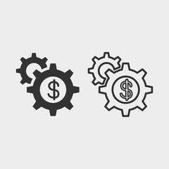 Financial vector icon illustration sign