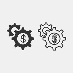 Financial vector icon illustration sign