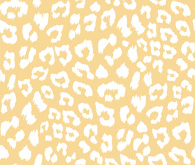 Seamless leopard fur pattern. Animal print background.