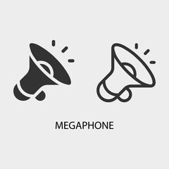 Megaphone vector icon illustration sign