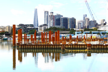 New fish market construction in Sydney.
