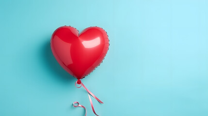 Fototapeta na wymiar Red Heart Balloon