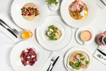 Assorted Italian breakfasts