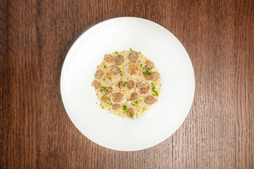 Risotto with scallop and truffle
