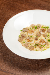 Risotto with scallop and truffle