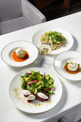 Italian appetizers and salads