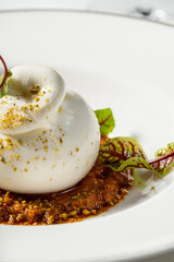 Buffalo mozzarella and vegetable stew