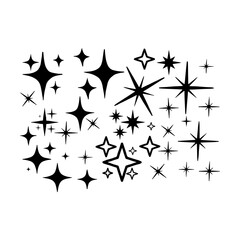 Fototapeta premium Sparkle Svg, Sparkle bundle svg, Sparkle cut files, Sparkle Clipart, Sparkle star svg, Twinkle svg, Star moon svg, for Cricut and Silhouette, Svg files for Cricut