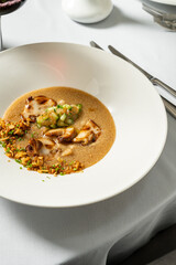 Porridge with mushrooms