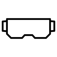 Naklejka premium 3d glasses line 