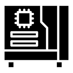 computer desktop cpu glyph 