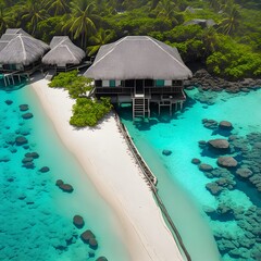 The breathtaking beauty of the Maldives with a high-resolution photograph of a picturesque beach or island scene. 