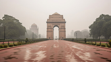Beautiful India Gate, New Delhi, generative ai