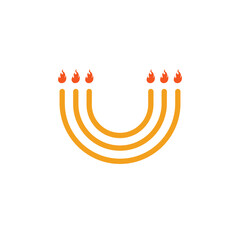 happy hanukkah concept, holiday, vector illustration