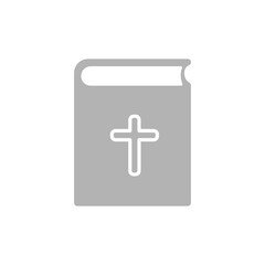 Obraz premium Bible icon on a white background, vector illustration