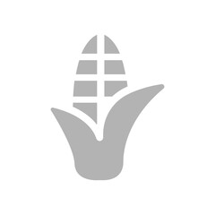 corn icon on a white background, vector illustration