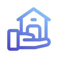 buy home gradient icon