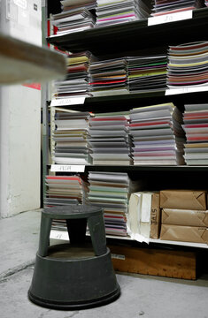 Atelier, papier, machine d'impression, imprimerie