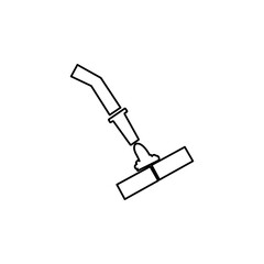 fire hose icon on white background, vector illustration