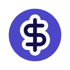 coin duotone icon