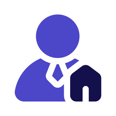 real estate agent duotone icon