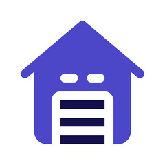 garage duotone icon