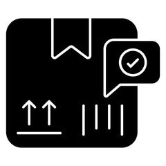 Editable design icon of logistic chat