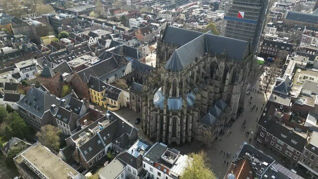 St. Martin's Cathedral or Dom Church (Dutch: Domkerk) in Utrecht, Netherlands