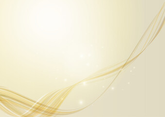 Fototapeta premium ゴールドウェーブ背景