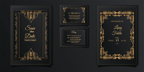 luxury wedding invitation cards