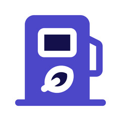 eco fuel duotone icon