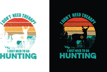 Hunting t-shirt design, 