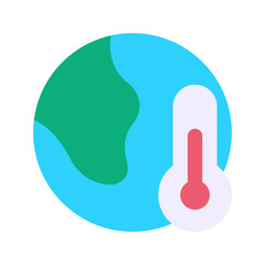 global warming flat icon