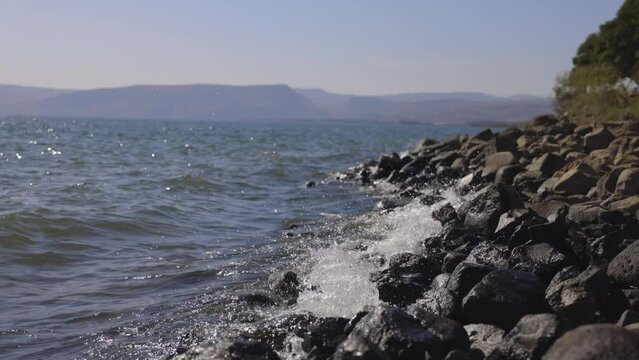 Sea of Galilee Slow Motion Israel
