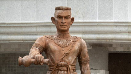 statue of a the king thailand rama - obrazy, fototapety, plakaty