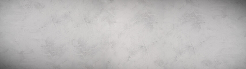 Black white gray grey bright grunge old aged retro vintage stone concrete cement blackboard chalkboard wall floor texture, with cracks - Abstract background banner panorama pattern design template