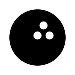 bowling glyph icon