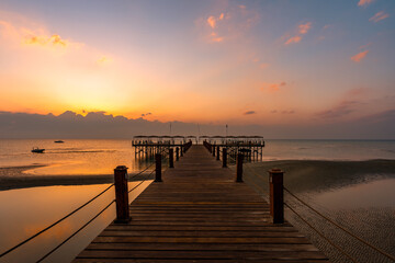 sunrise on the pier